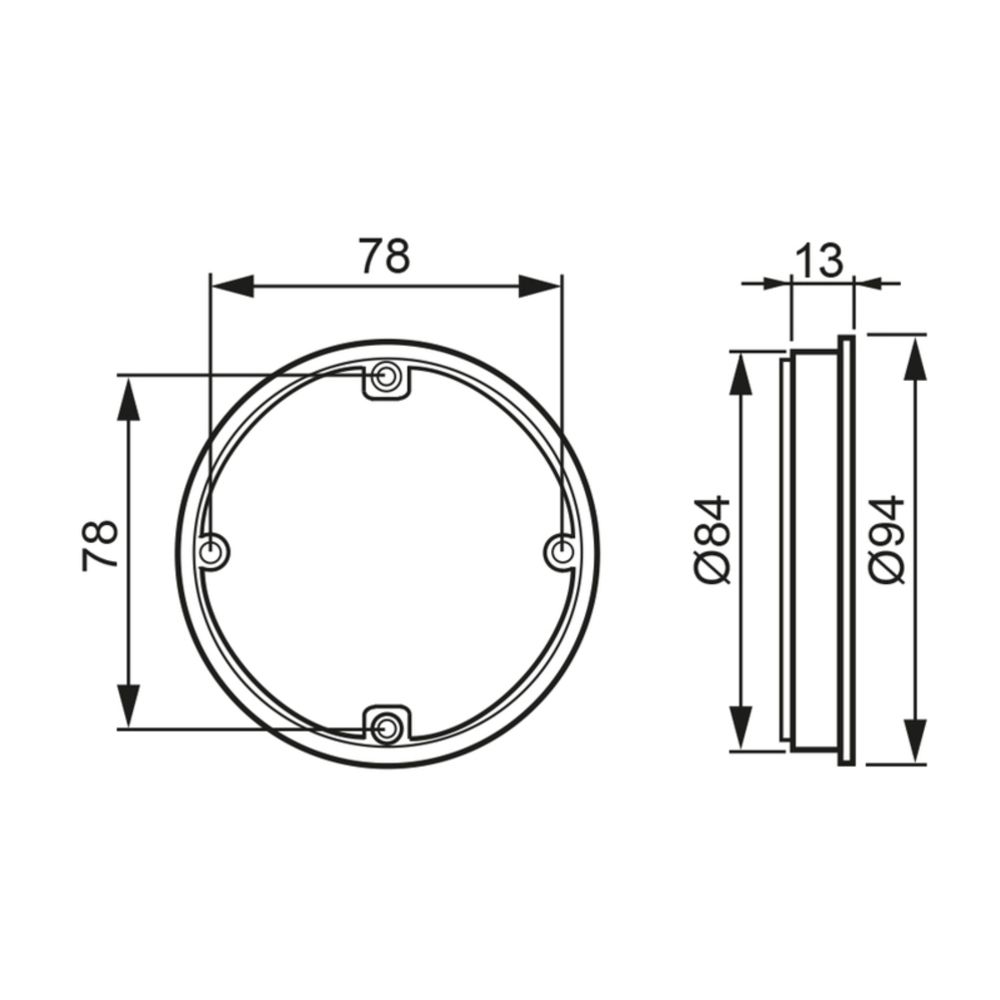 ABB AK7P kõrgendusrõngas harukarbile, 13 mm, 3 tk