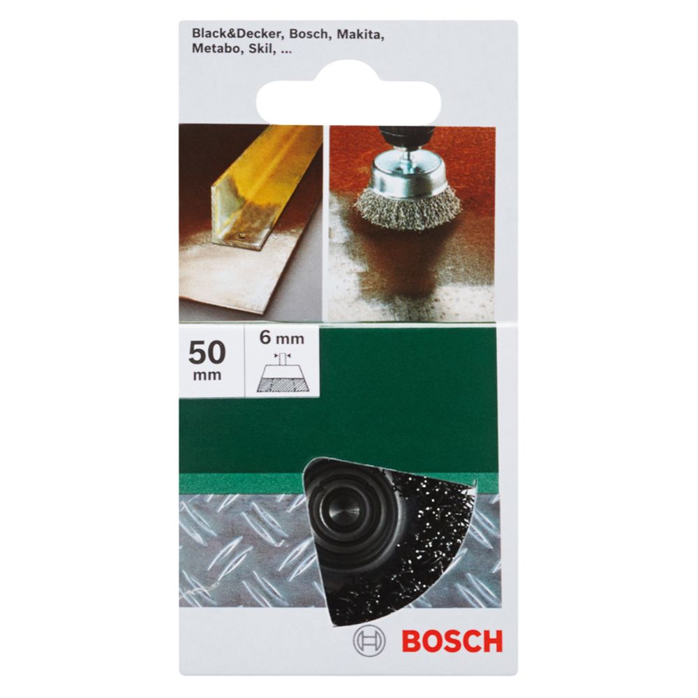 Bosch aallotettu kuppiteräsharja 50 mm