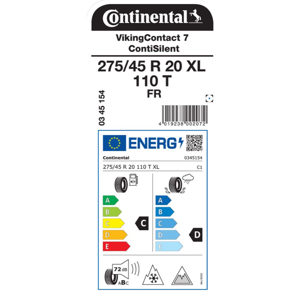 Continental VikingContact 7  275/45 R20 110T XL FR ContiSilent