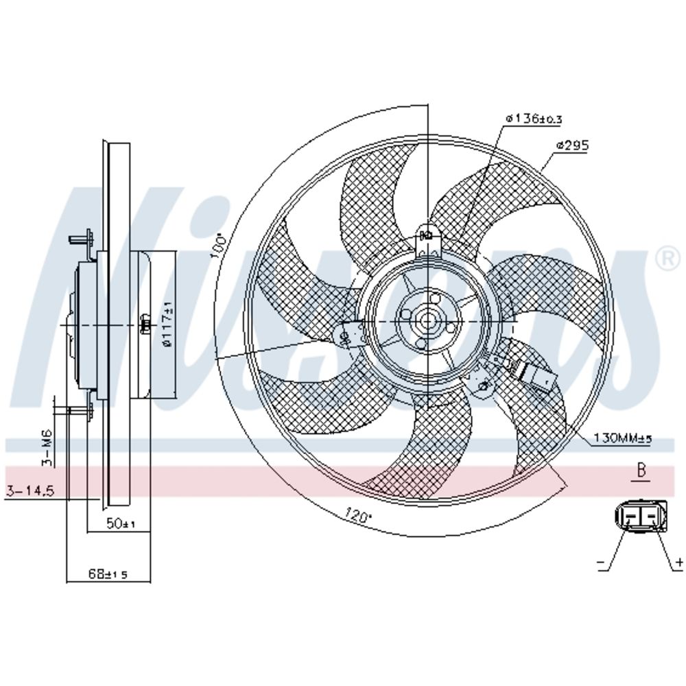 Mootorijahutuse ventilaator 13-00288