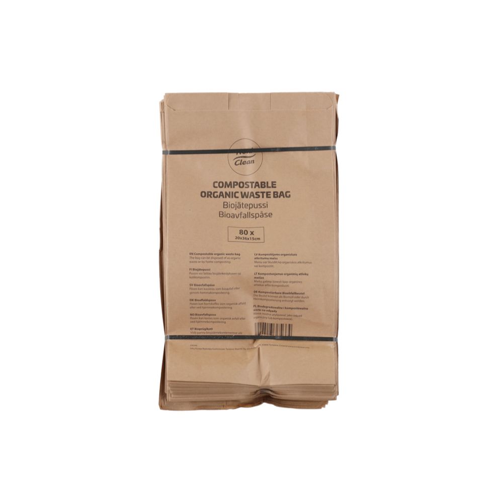 Nord Clean Biojätepussi paperinen 80 kpl