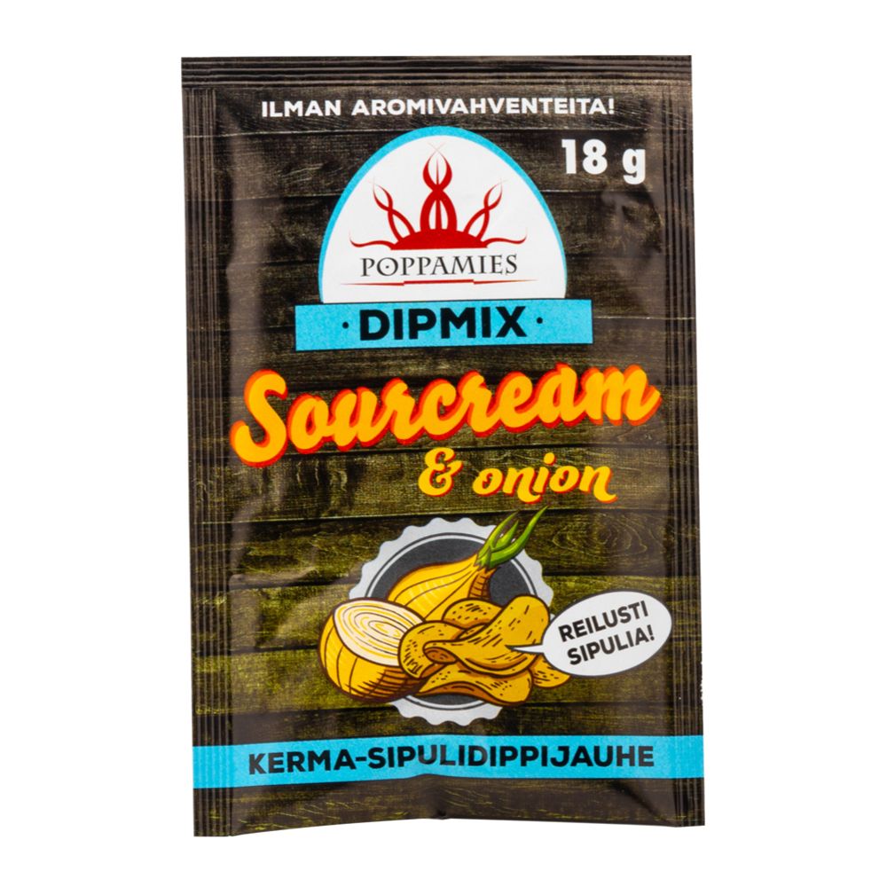 Poppamies Dipmix Sourcream & Onion dippijauhe 18 g