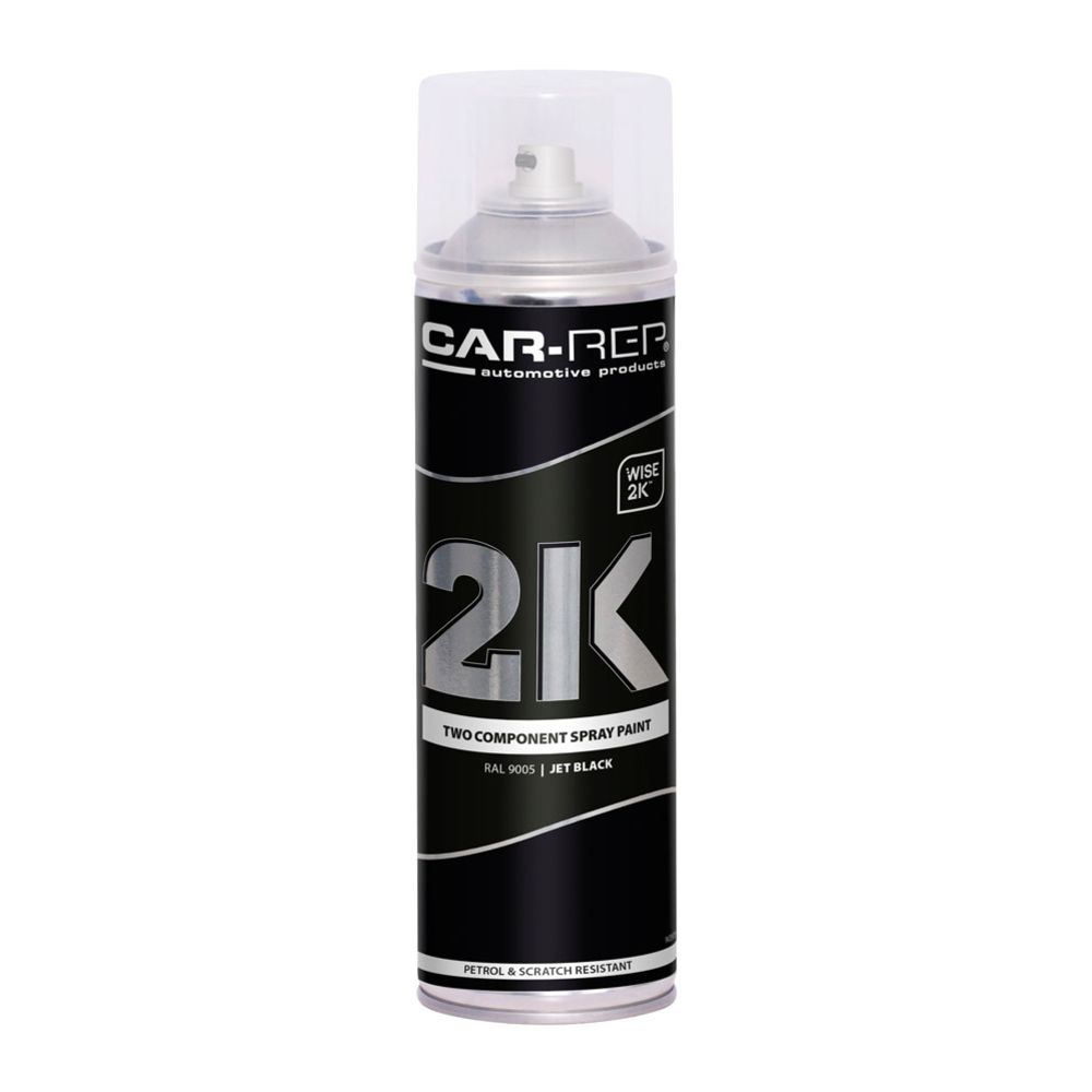 Car-Rep 2-komponents sprayfärg svart RAL9005 500 ml