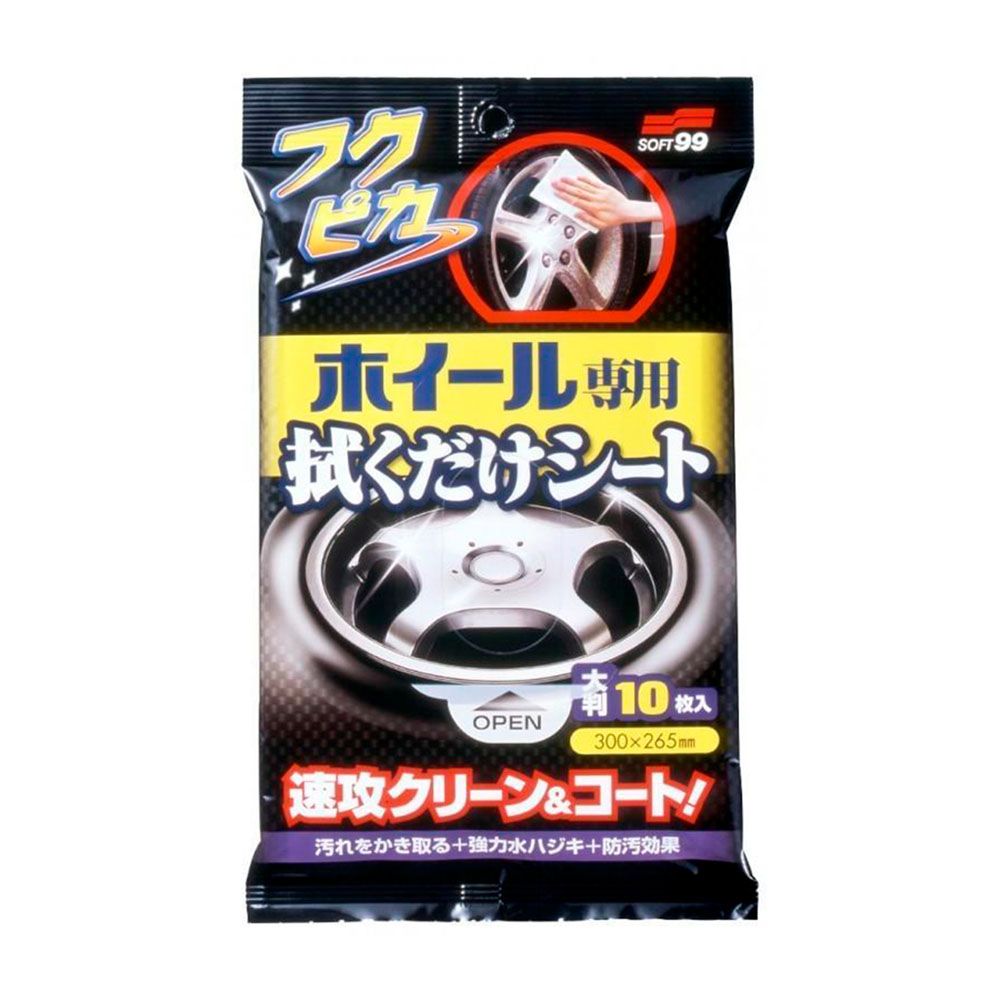 Vanteenpuhdistusliina Soft99 Wheel Cleaning Wipes