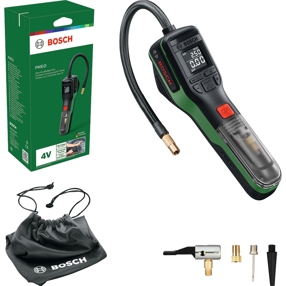 Bosch PNEO akkutoiminen täyttölaite 3 Ah