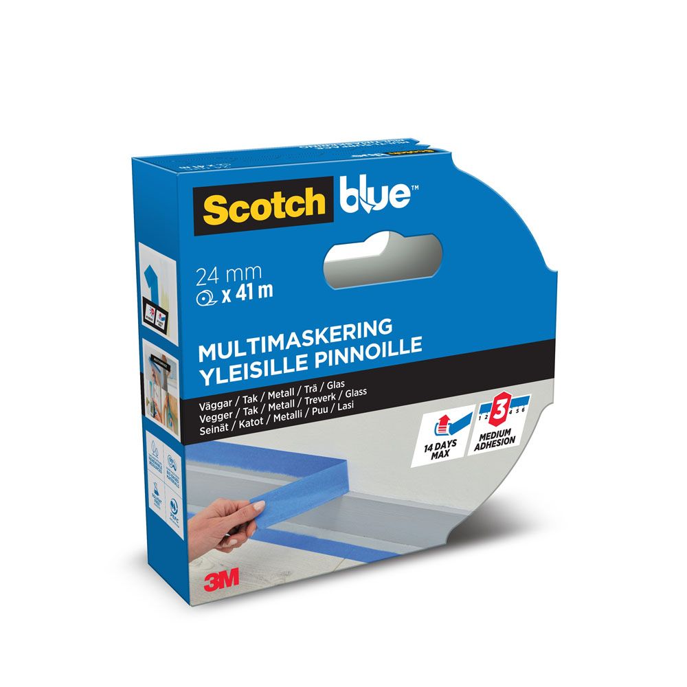 ScotchBlue™ 2090 Multi-surface Maalarinteippi 24 mm x 41 m