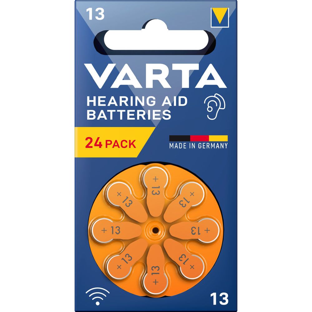 Varta hörapparatsbatterier 13 (PR48) 24 st.