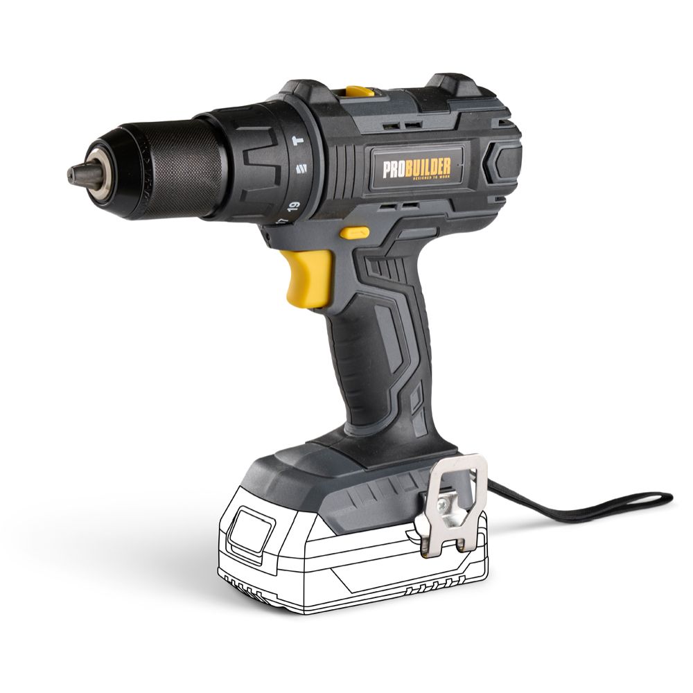 Probuilder akkuporakone 18 V iskutoiminnolla runko