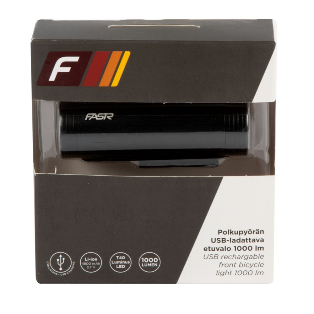 Fastr 1000 polkupyörän USB-ladattava etuvalo