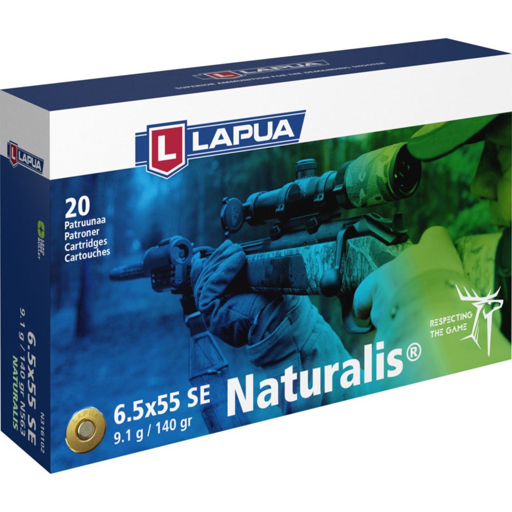 Lapua Naturalis 6,5 x 55 SE 9,1 g / 140 gr 20 kpl
