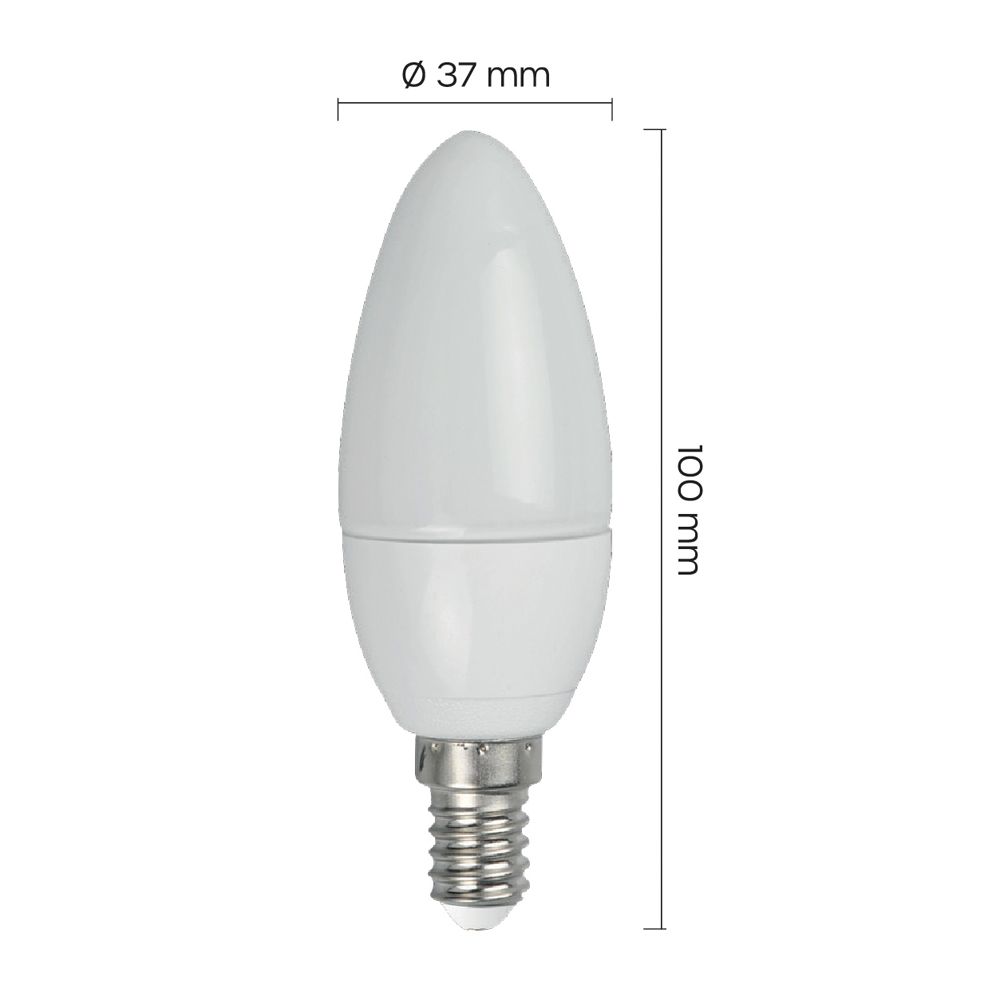 Led Energie C37 kynttiläkupulamppu E14 5W 3kpl