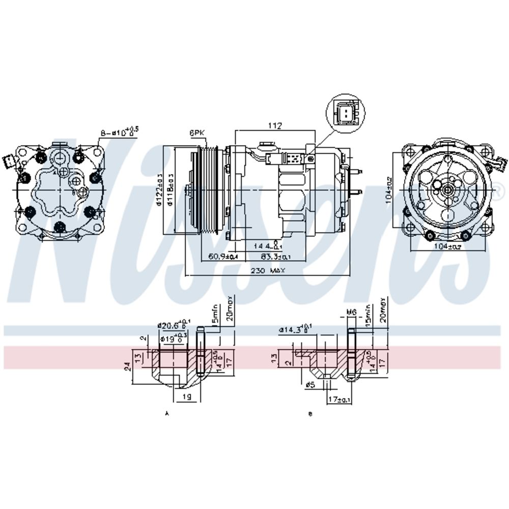 Ilmastointilaitteen kompressori 30-8157