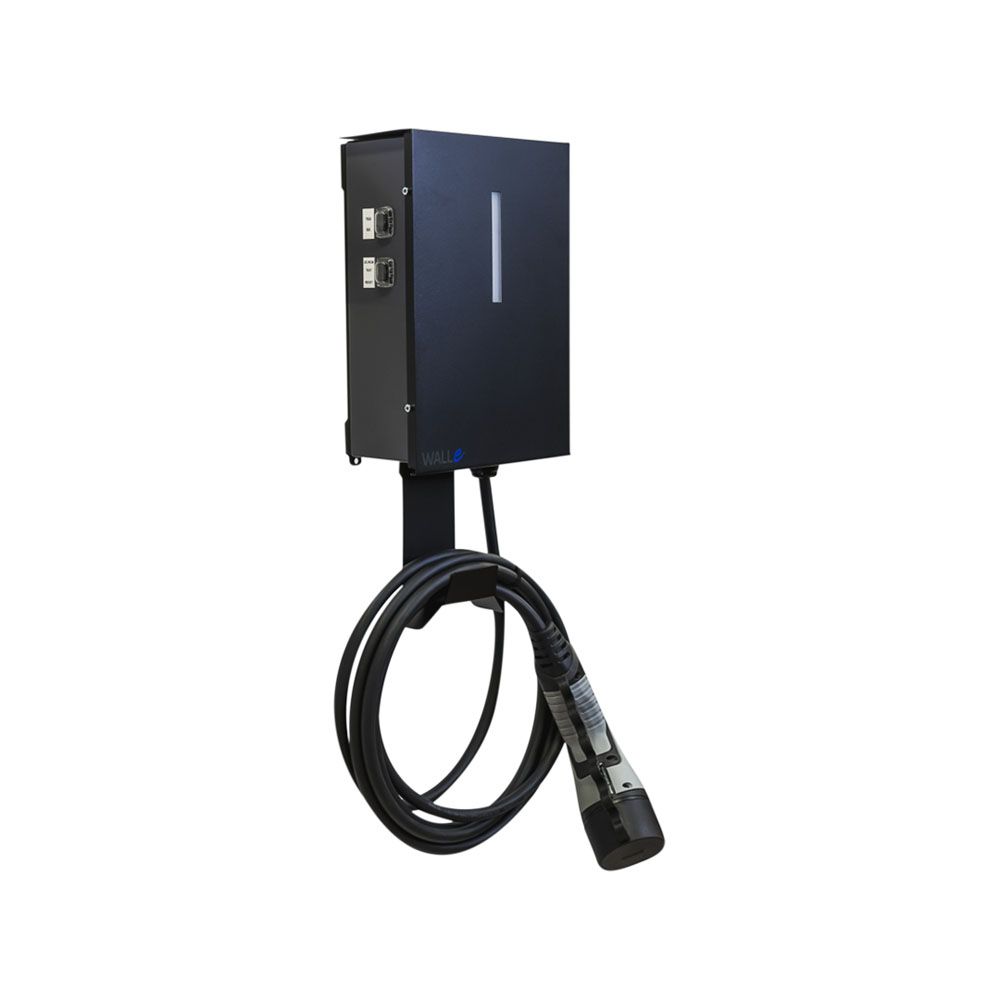 Walle Black Edition laddbox för elbilar 3 x 16 A, 11kW, 5 m kabel Typ2