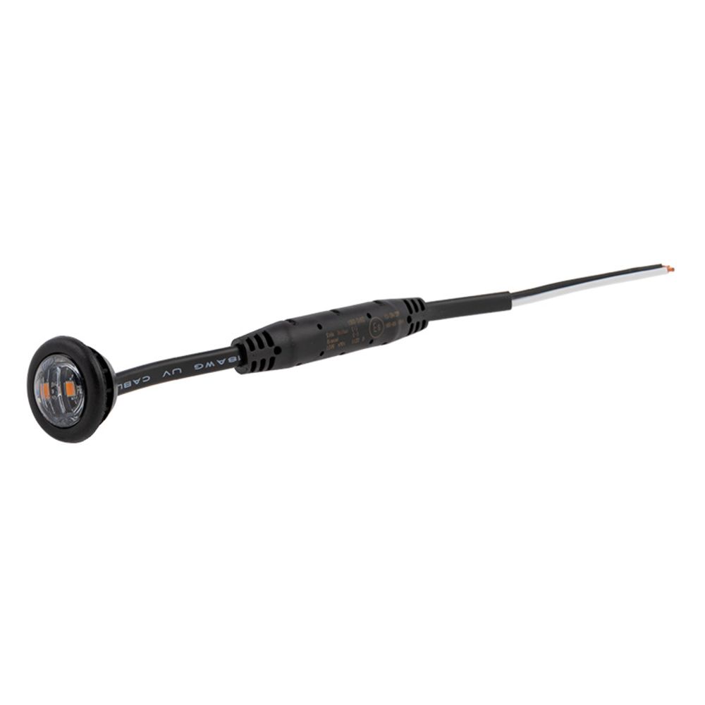 Optibeam Dark Phantom LED-positionsljus ø18,9/27,5 mm gul