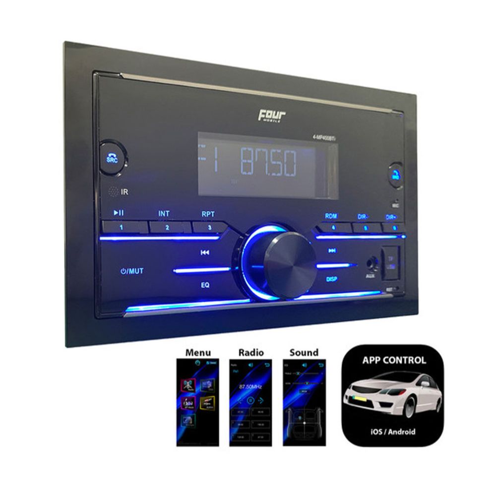 FOUR Mobile 4-MP400BTi 2-din autoraadio