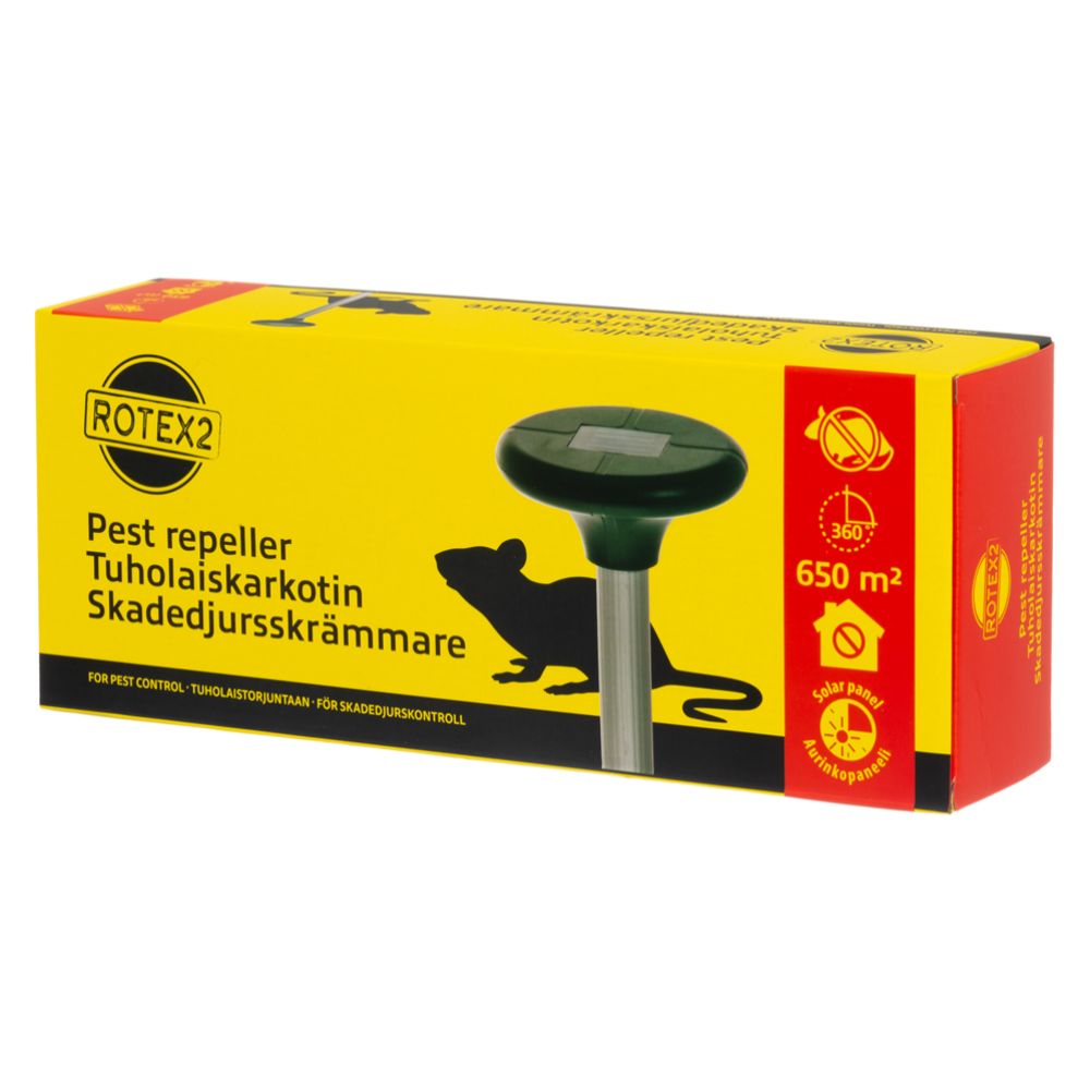 Rotex-2 Solar skadedjursskrämma med solpanel