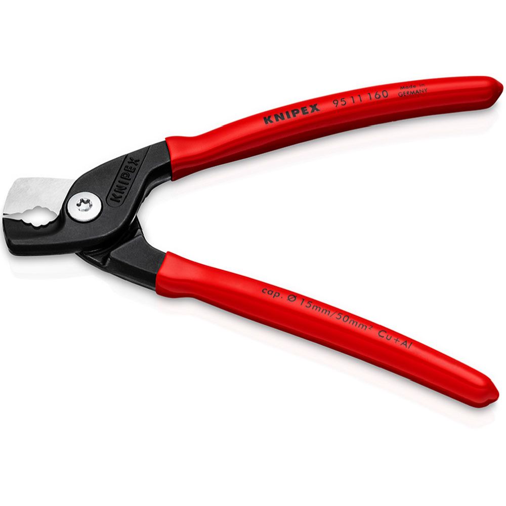 Knipex® 95 11 160 StepCut kabelsax max. 15 mm Cu+Al 160 mm
