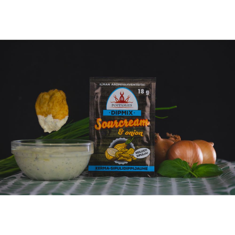 Poppamies Dipmix Sourcream & Onion dippijauhe 18 g