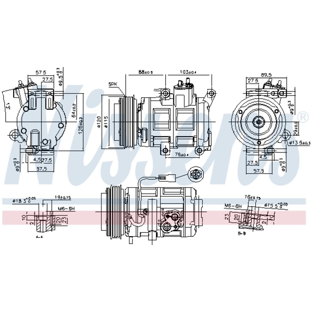 Ilmastointilaitteen kompressori 30-04002