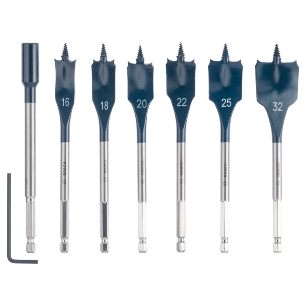 Bosch SelfCut träborrsats flatfräs 16–32 mm 7 delar