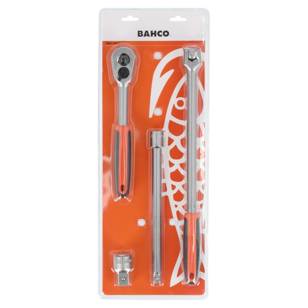 Bahco 1/2" 4-osaline tarvikute komplekt