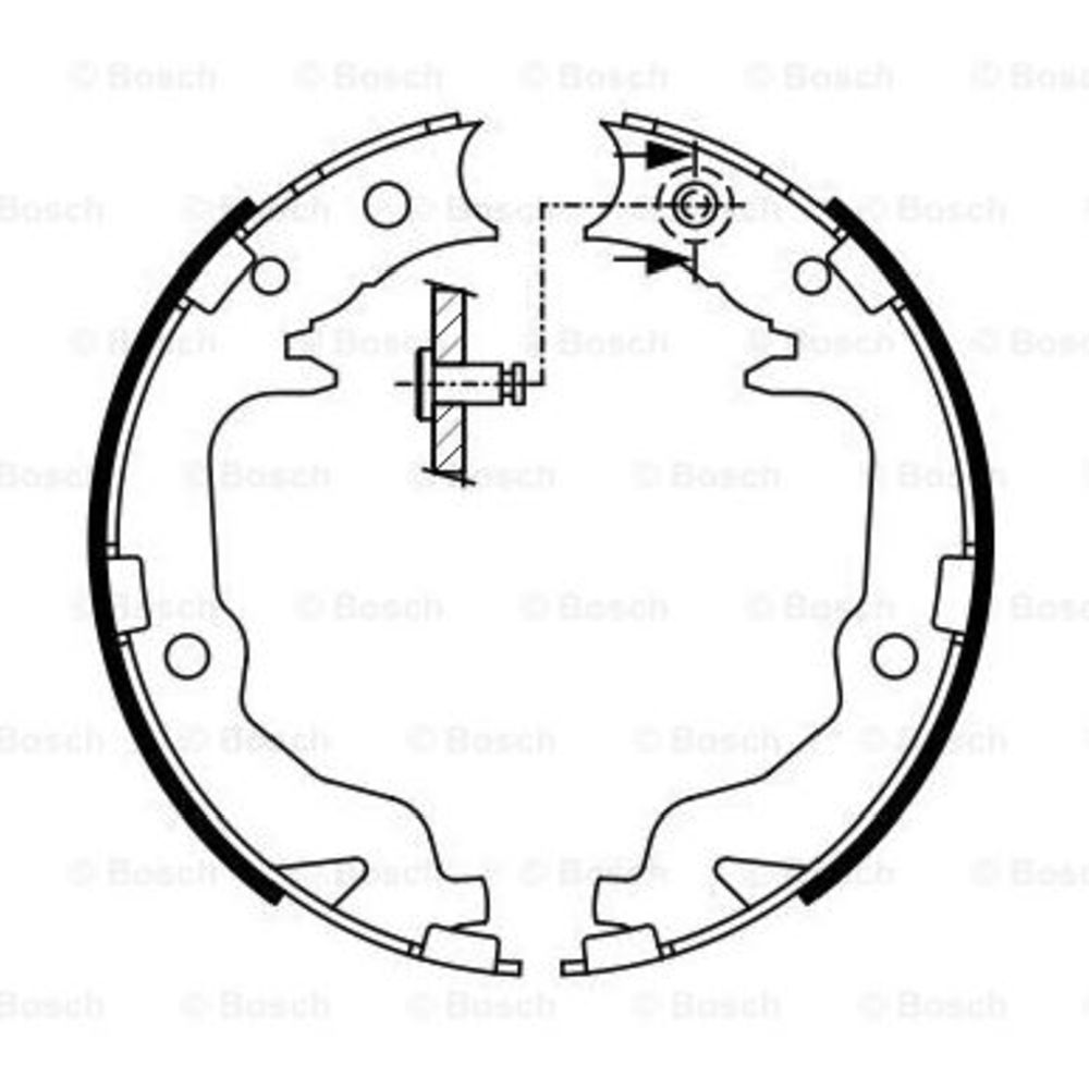 Bromsbackar, sats, parkeringsbroms 22-3314