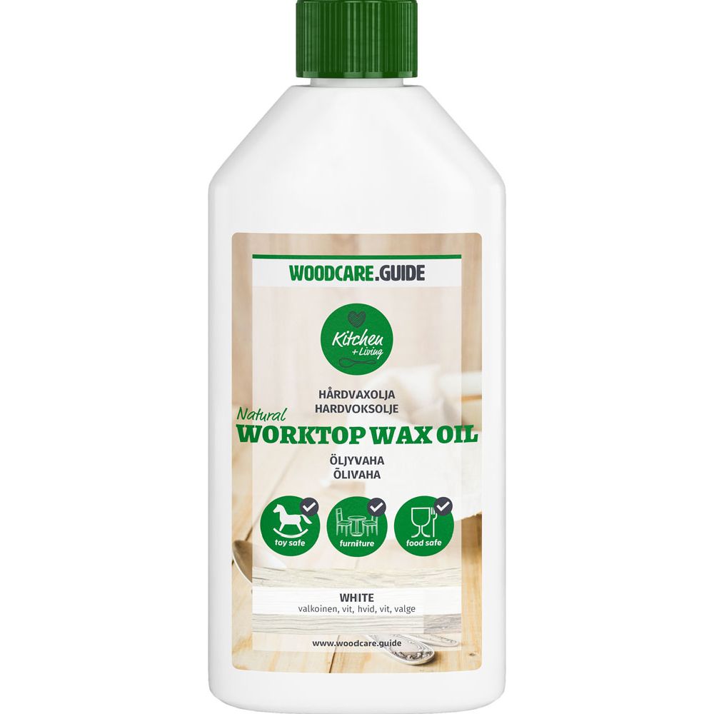 Woodcare Natural Worktop Wax Oil öljyvaha valkoinen 250 ml