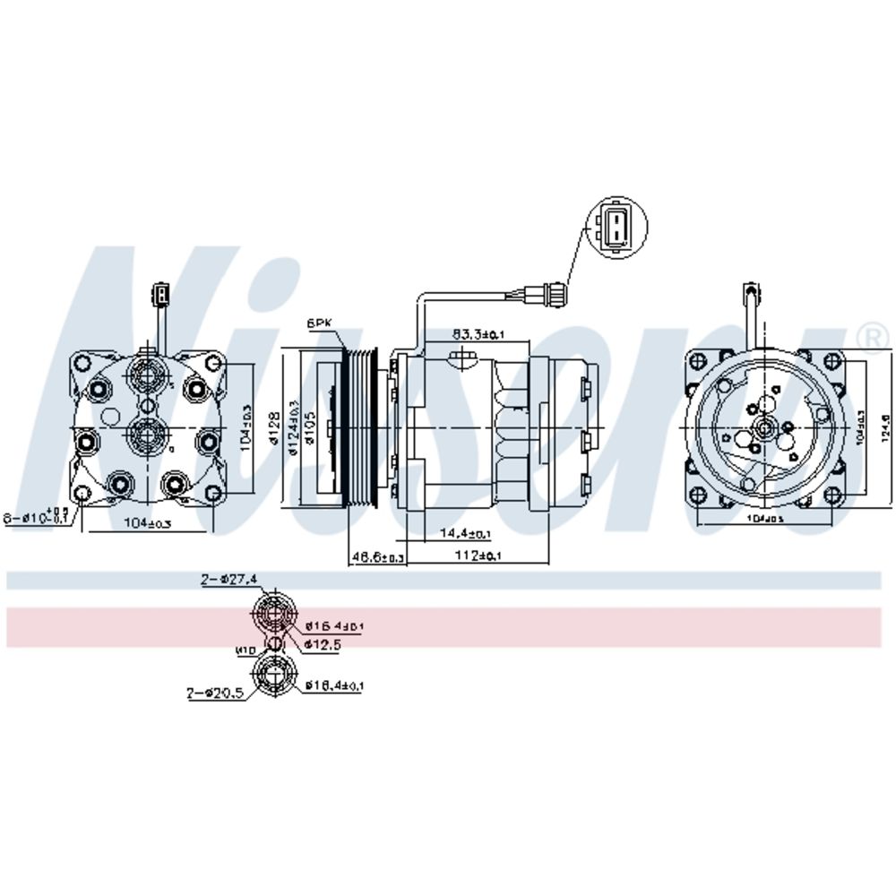 Ilmastointilaitteen kompressori 30-00155