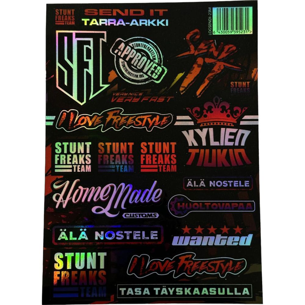 Stunt Freaks Team Send It tarra-arkki