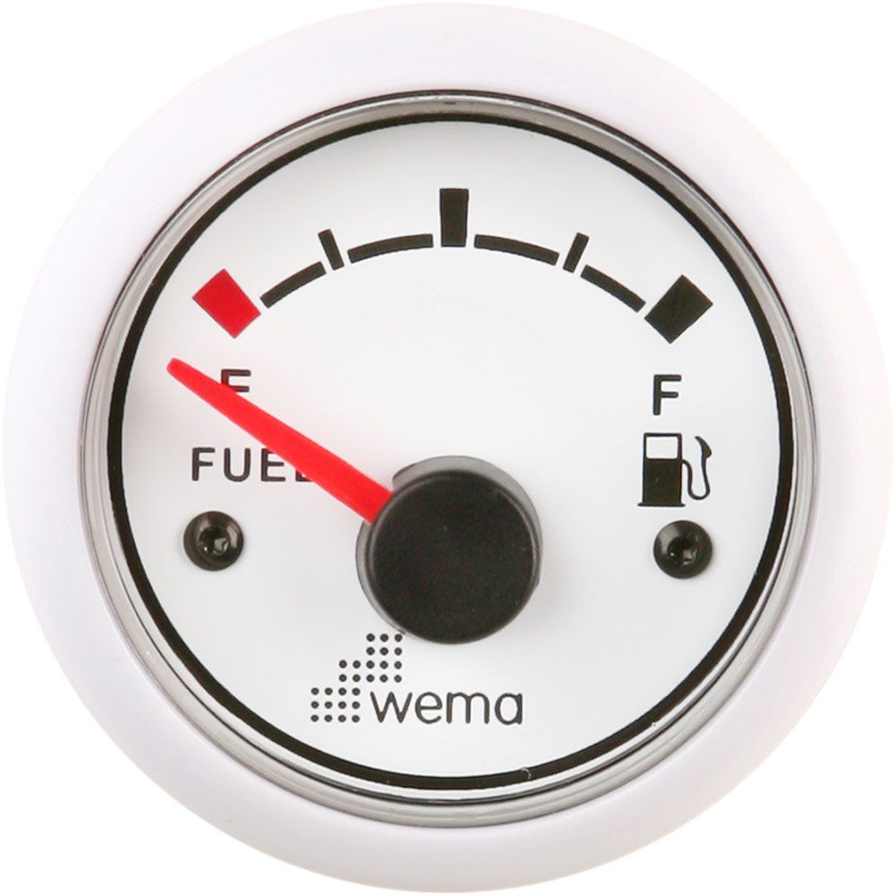 Wema bränslemätare för S3- och S5-givare, vit