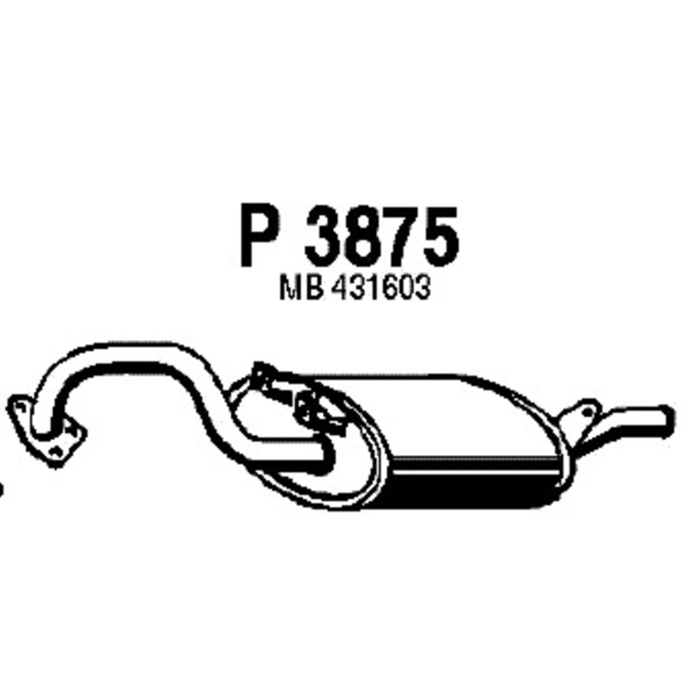 Takaäänenvaimentaja 14-3875