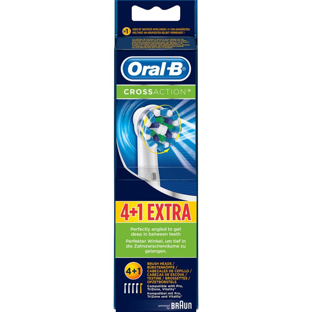 Oral-B Crossaction hambaharja pead 4 + 1 tk