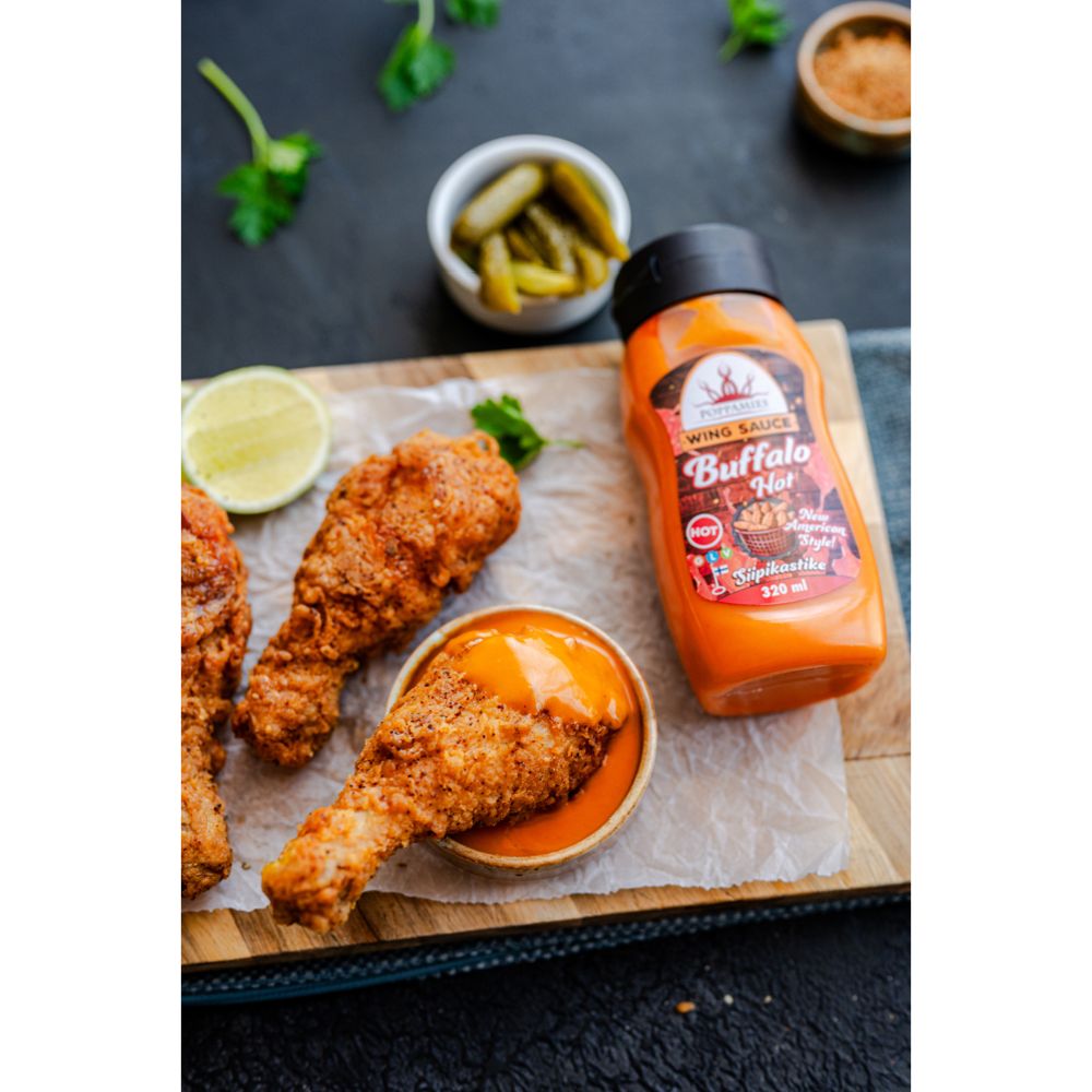 Poppamies Wing Sauce Buffalo Hot 320 ml