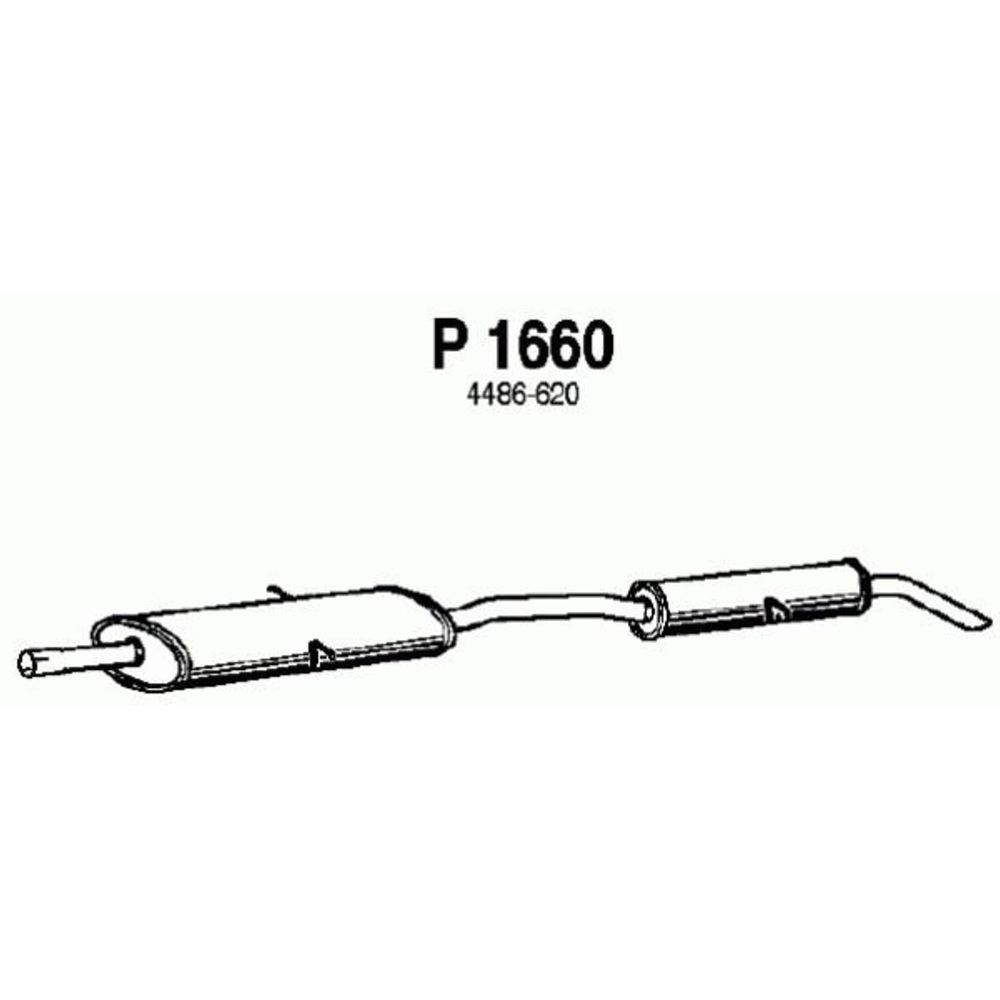 Bakre ljuddämpare 14-1660