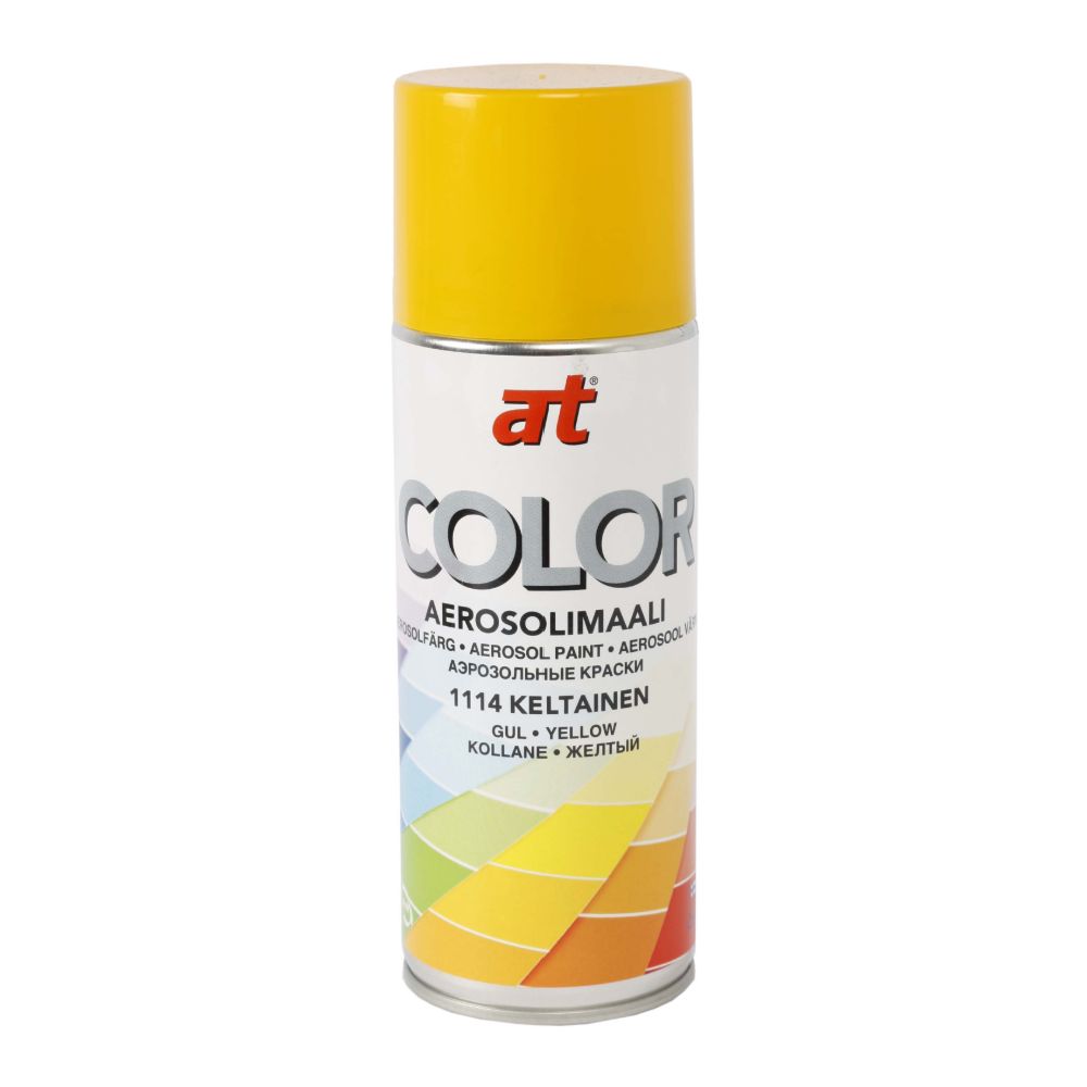 AT-Color aerosoolvärv, kollane, 400 ml