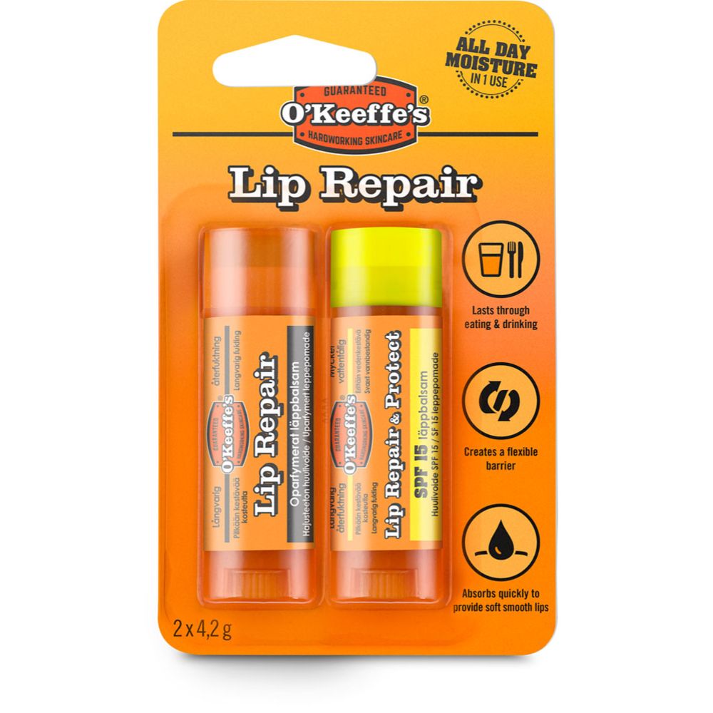 O'Keeffe’s läppbalsam 2 x 4,20 g