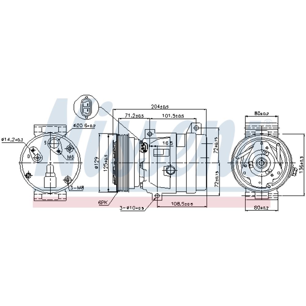 Ilmastointilaitteen kompressori 30-04009