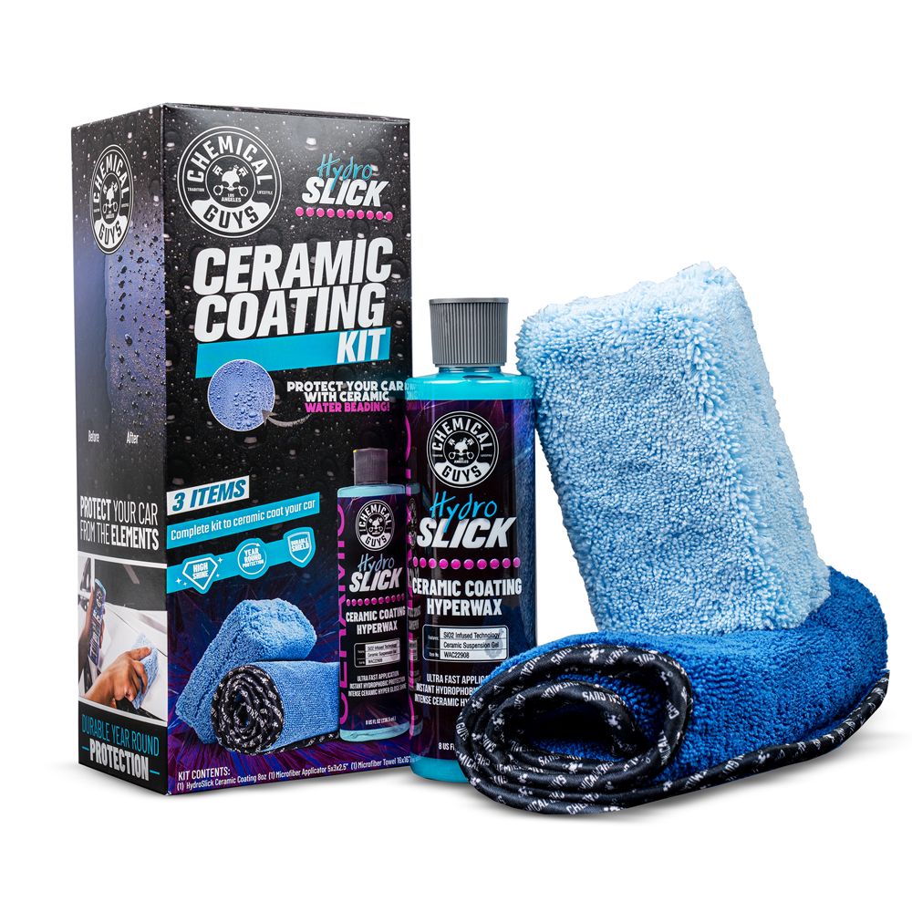 Chemical Guys HydroSlick SiO2 Ceramic Coating Hyperwax KIT pinnoite