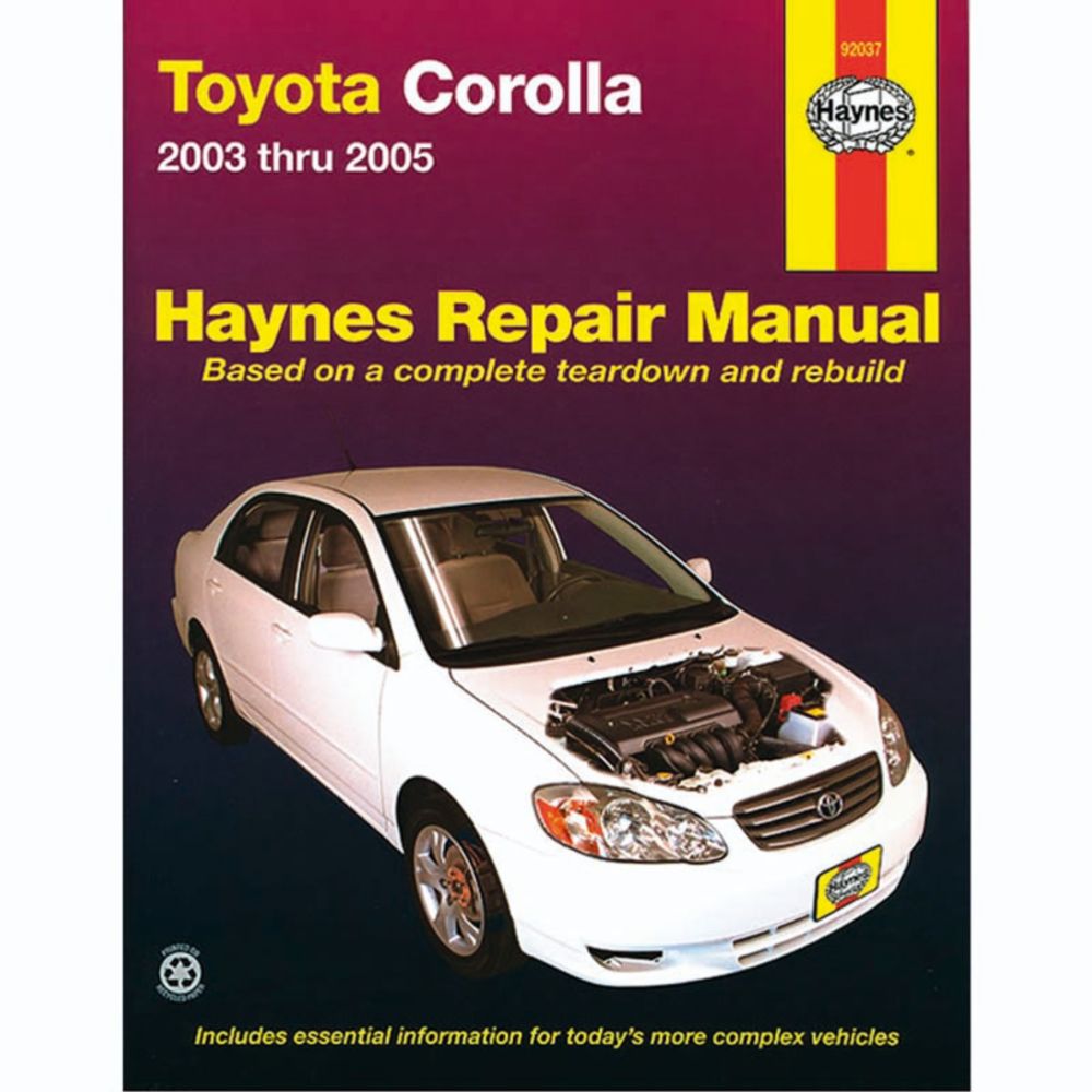 Korjausopas Toyota Corolla 2003-2005 englanninkielinen