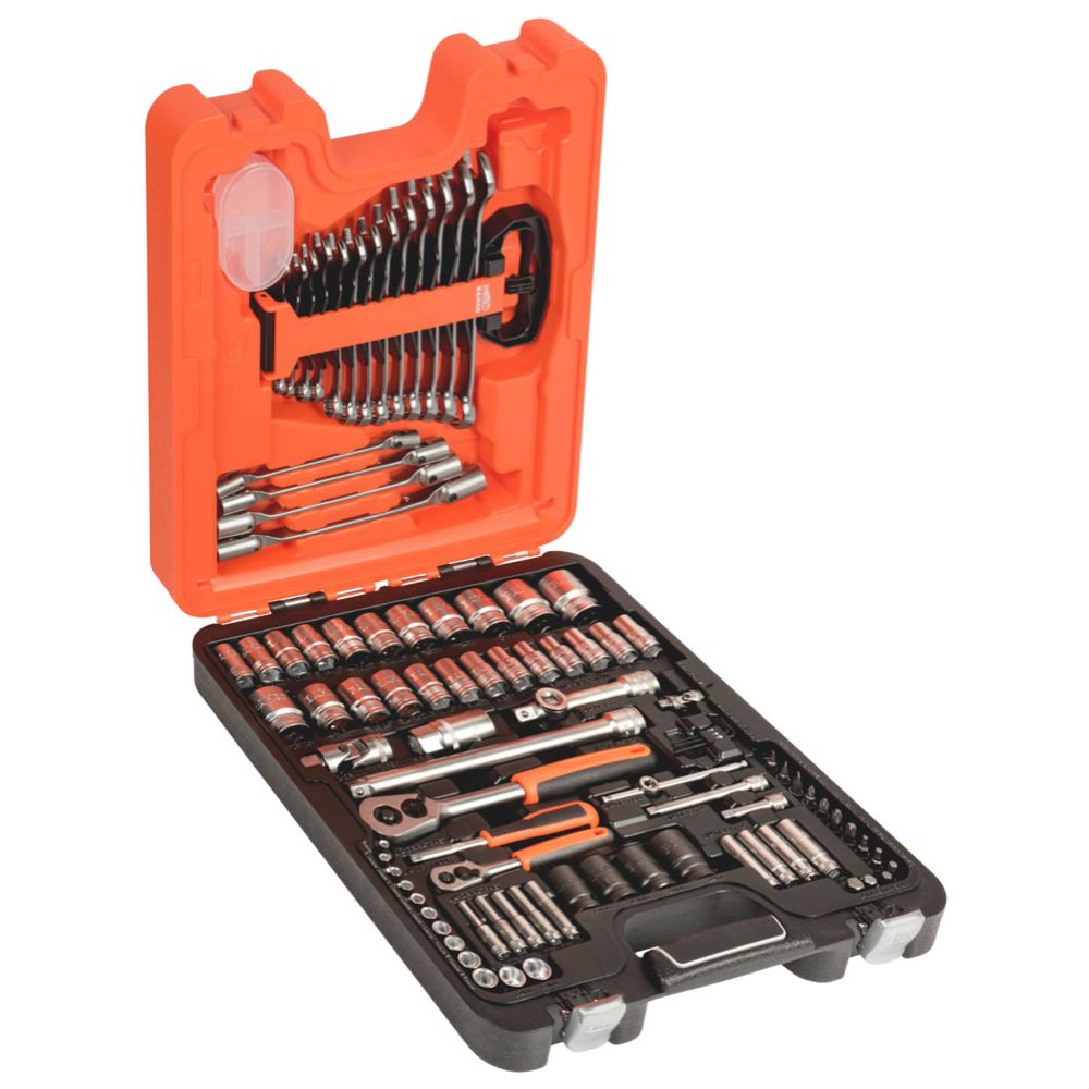 Bahco S87+7 padrunikomplekt 1/4" ja 1/2" + lehtsilmus- ja liigendpadrunvõtmed