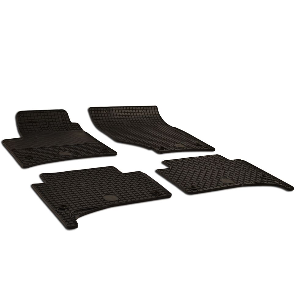 Gummimattsats Porsche, VW Cayenne, Touareg 2003-2009 gummi svart