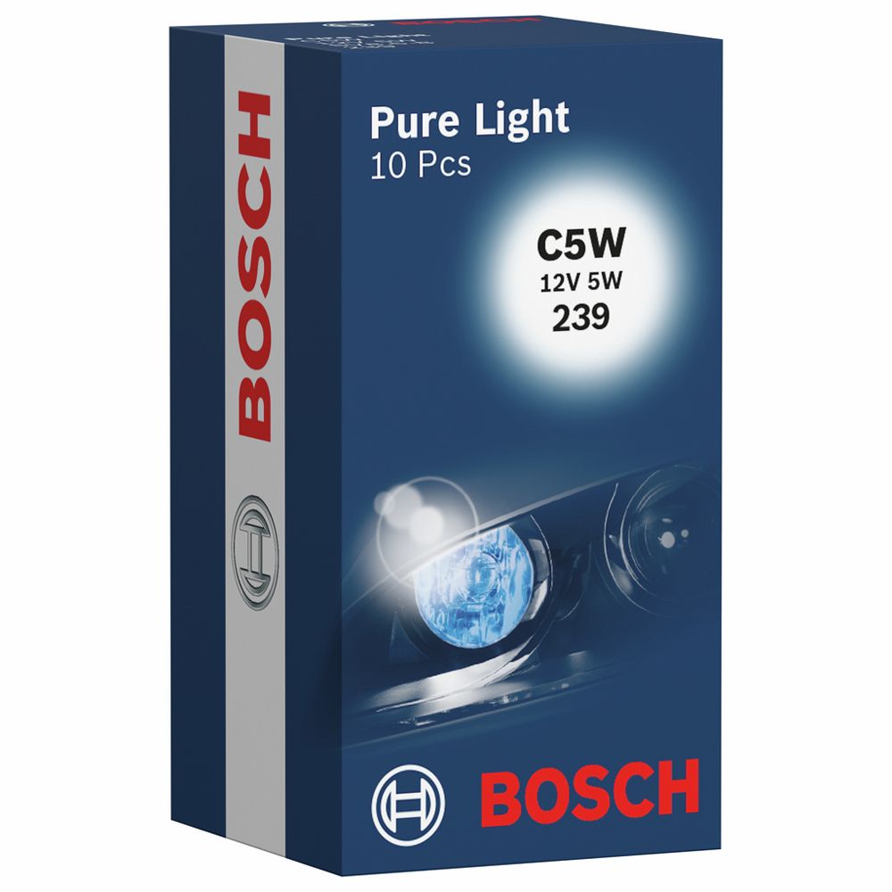 Bosch SV8,5-pirn 12 V 5 W C5W 10 tk "pulk" 36 mm