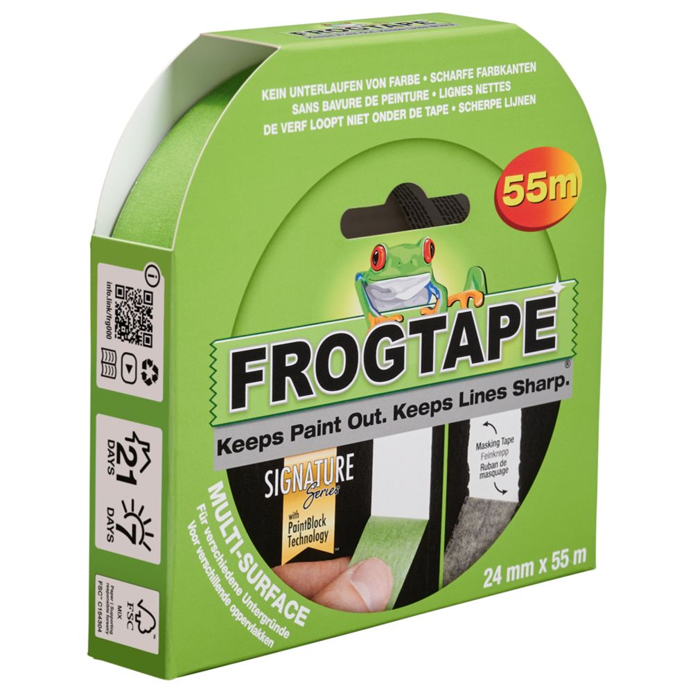 FrogTape Multisurface maskeringstejp 36 mm x 55 m