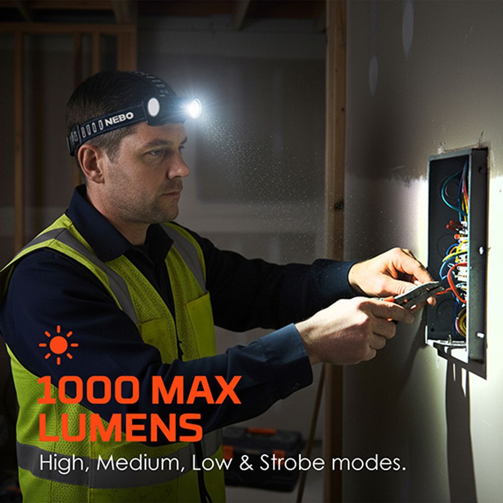 Nebo Blueline 1000 LED-pealamp 1000 lm laetav