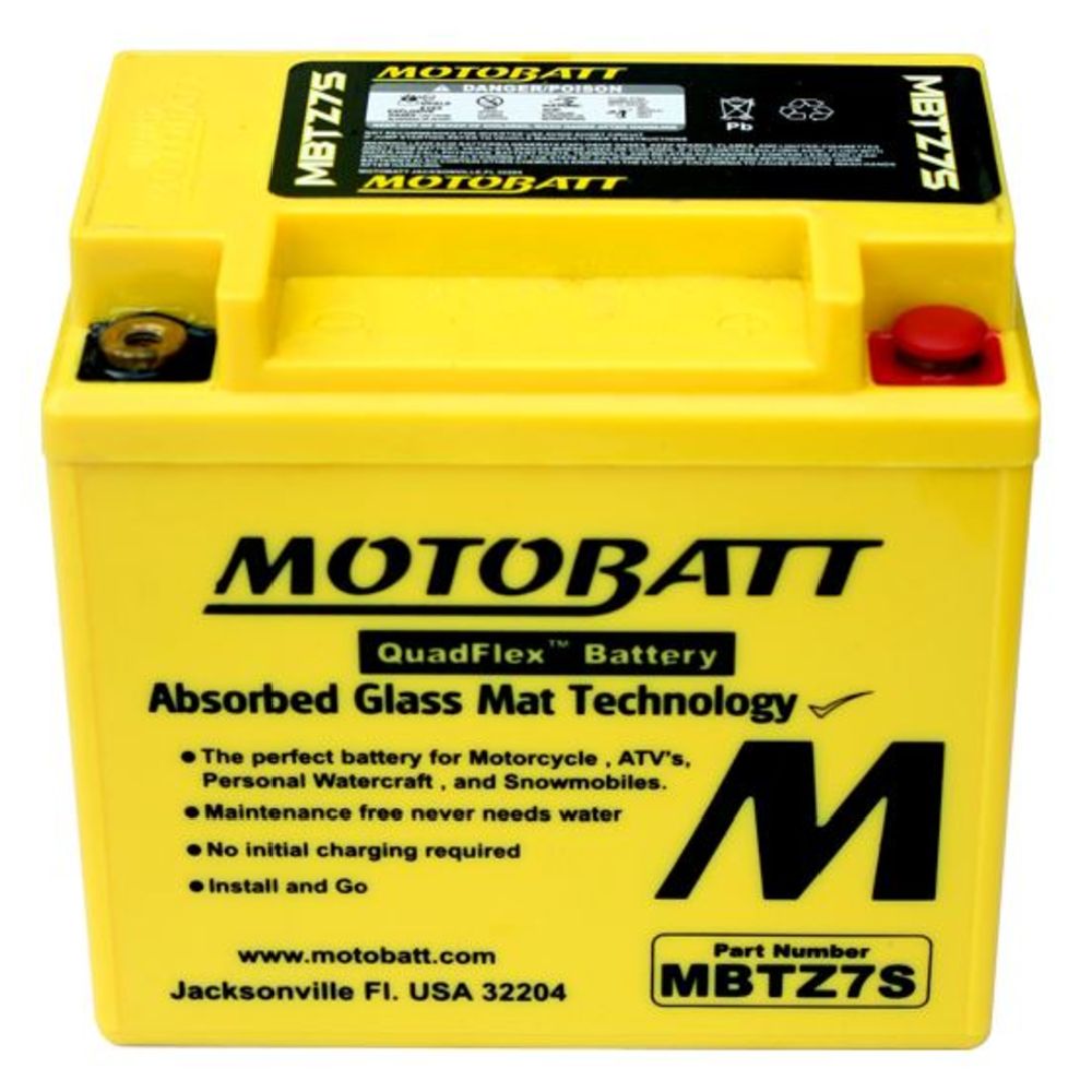 Motobatt MC-batteri 12 V 6 Ah MBTZ7S