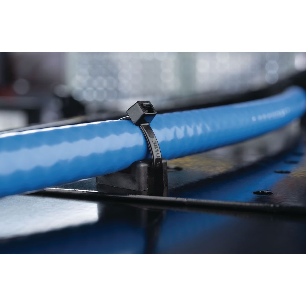 HellermannTyton kabelfäste svart ø 5,1 mm 100 st.