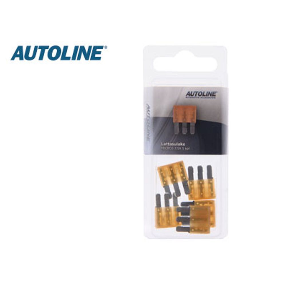 Autoline MICRO-3 flatsäkring 7,5 A brun 5 st.