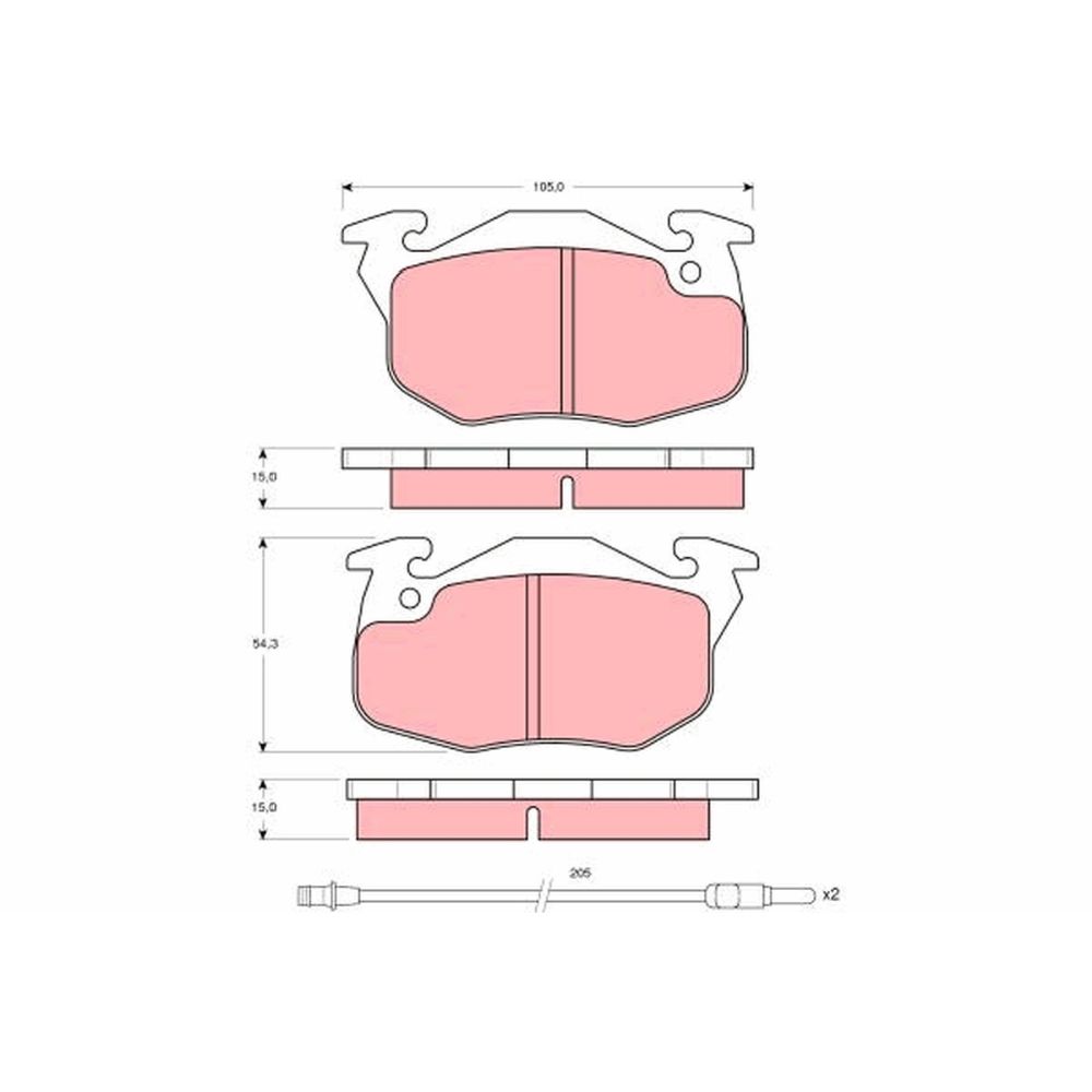 Piduriklotside komplekt 97-23030