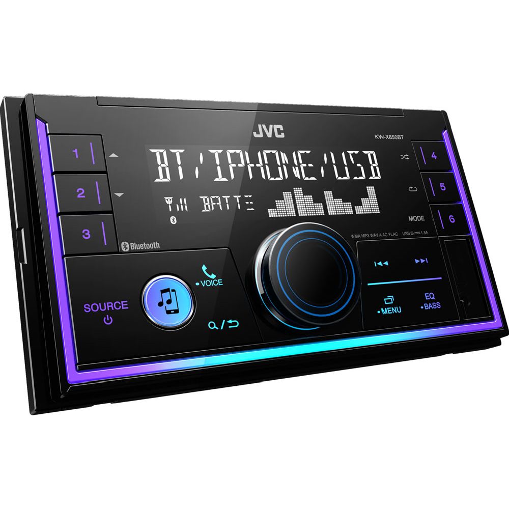JVC KW-X850BT 2-DIN autosoitin