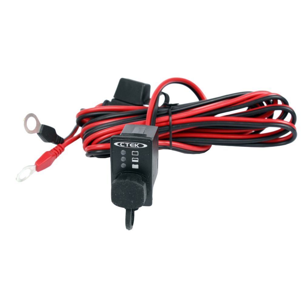 CTEK batteritestpanel 12 V M8-ringkabelskor 3,3 m kabel